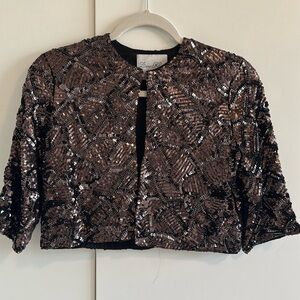 Zara vintage cropped sequins jacket